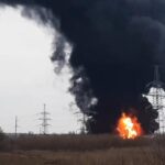 Munitionslager in russischem Belgorod in Flammen
