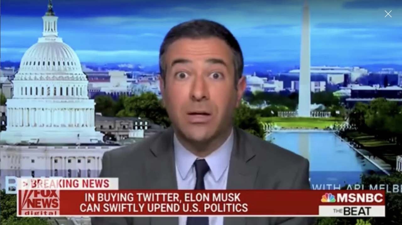 MSNBC host trashed for warning Elon Musk could use Twitter to ban political candidates: ‘You absolute clown’